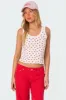Berry Cool Printed Tank Top sold by Edikted