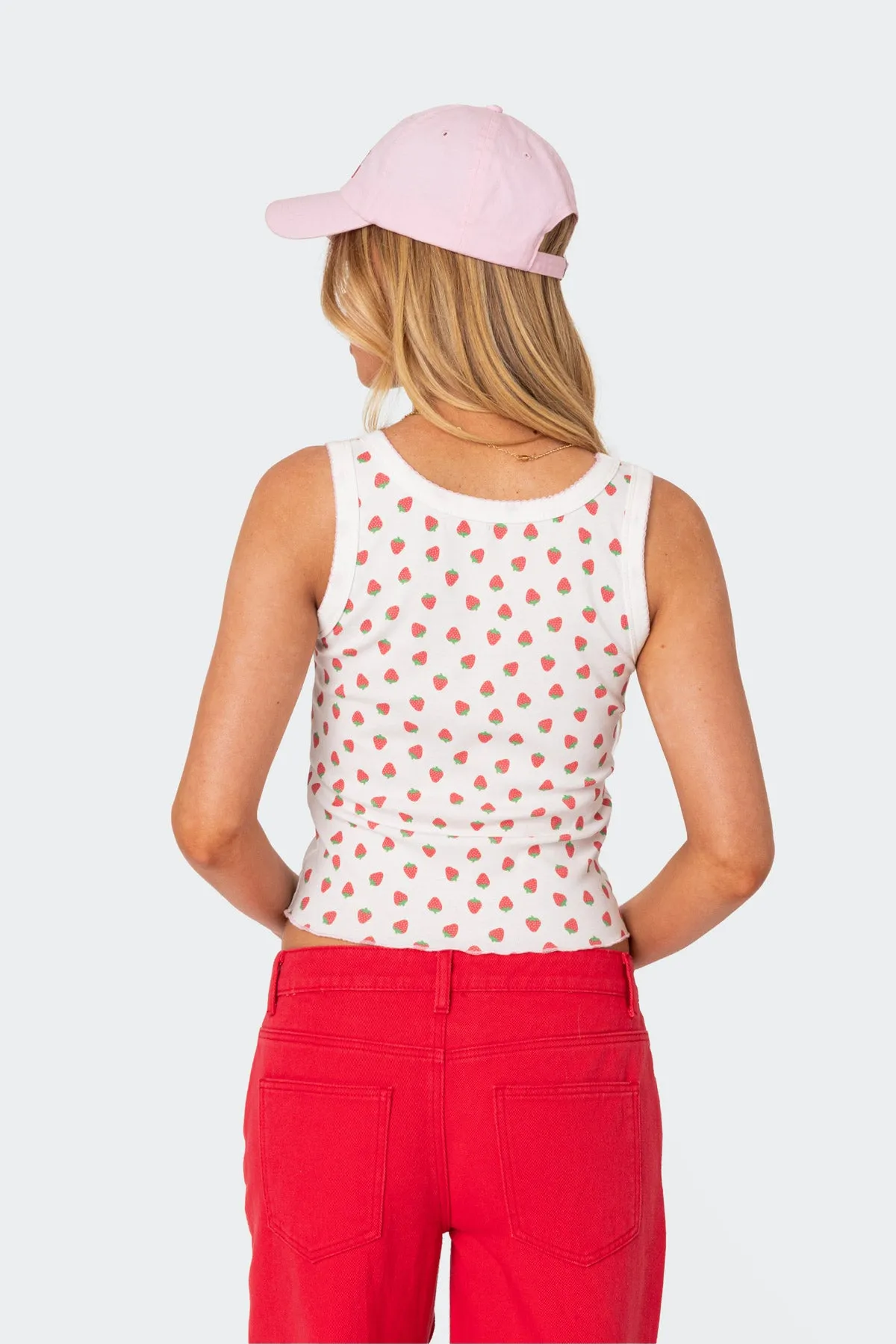 Berry Cool Printed Tank Top sold by Edikted product image thumbnail 5
