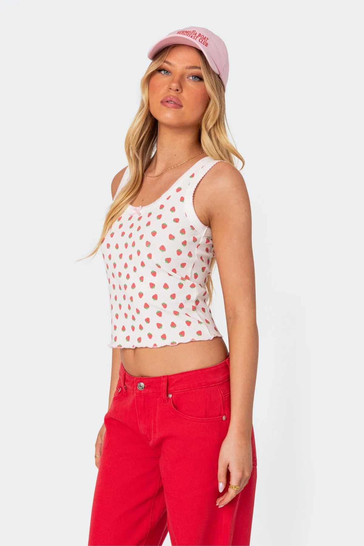 Berry Cool Printed Tank Top sold by Edikted product image thumbnail 3