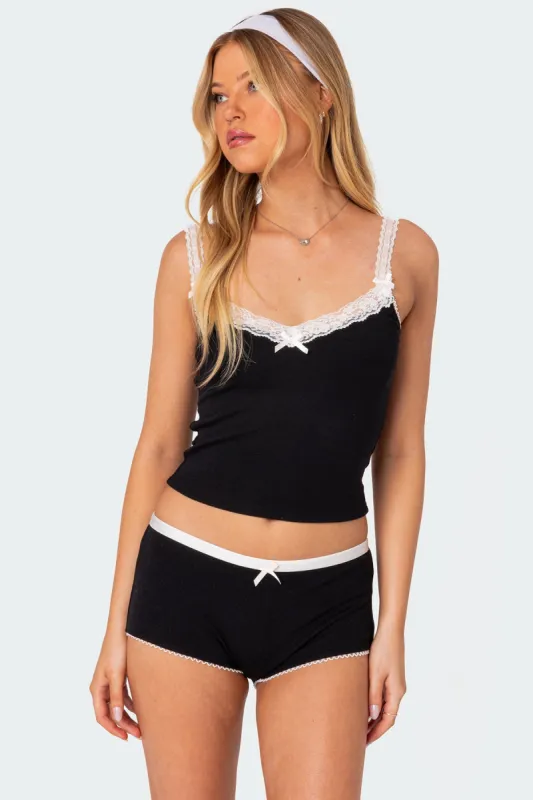 Mariana Pointelle Tank Top sold by Edikted