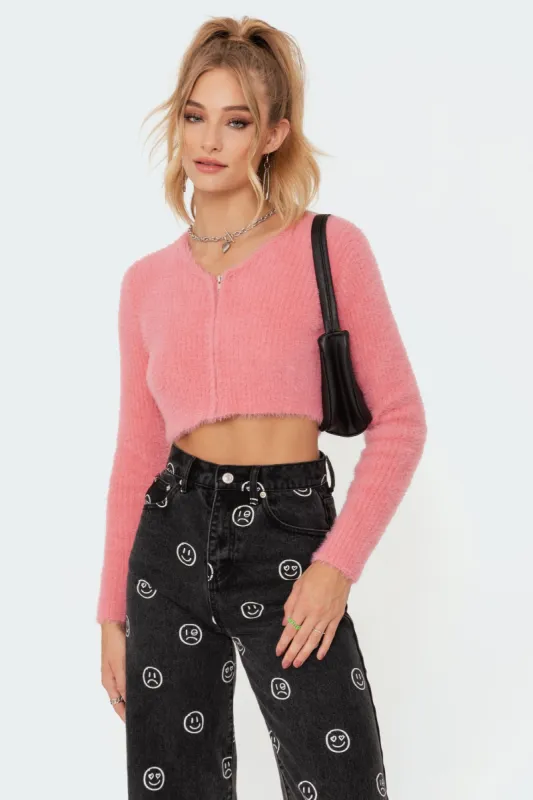 Misty Cropped Cardigan made by Edikted