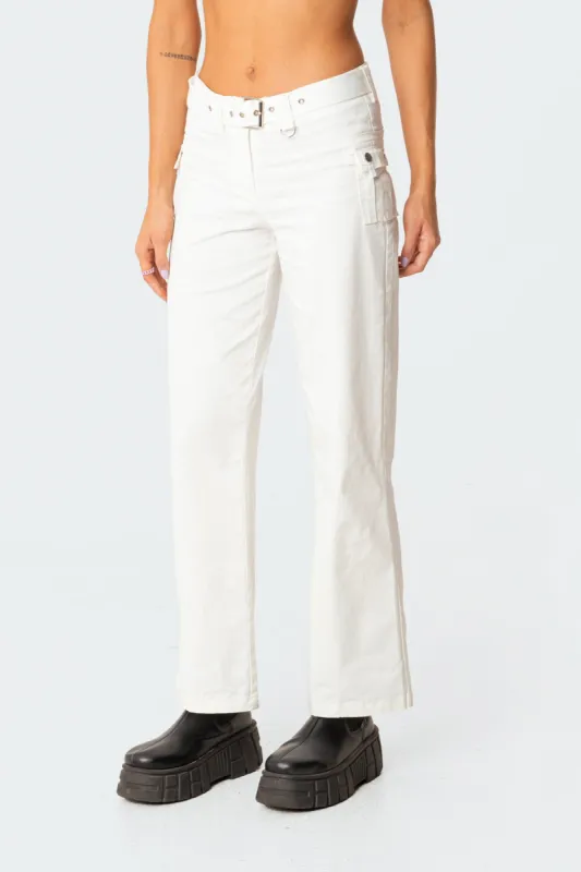 Sia Low-Rise Cargo Pants sold by Edikted