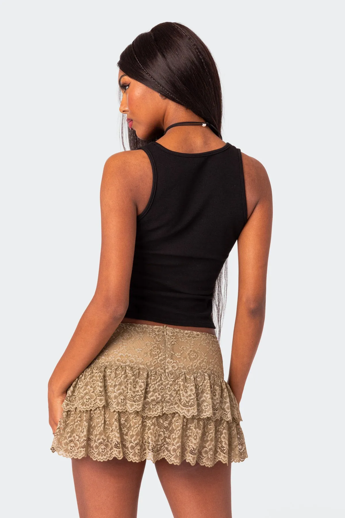 Square Neck Tank Top sold by Edikted product image thumbnail 3