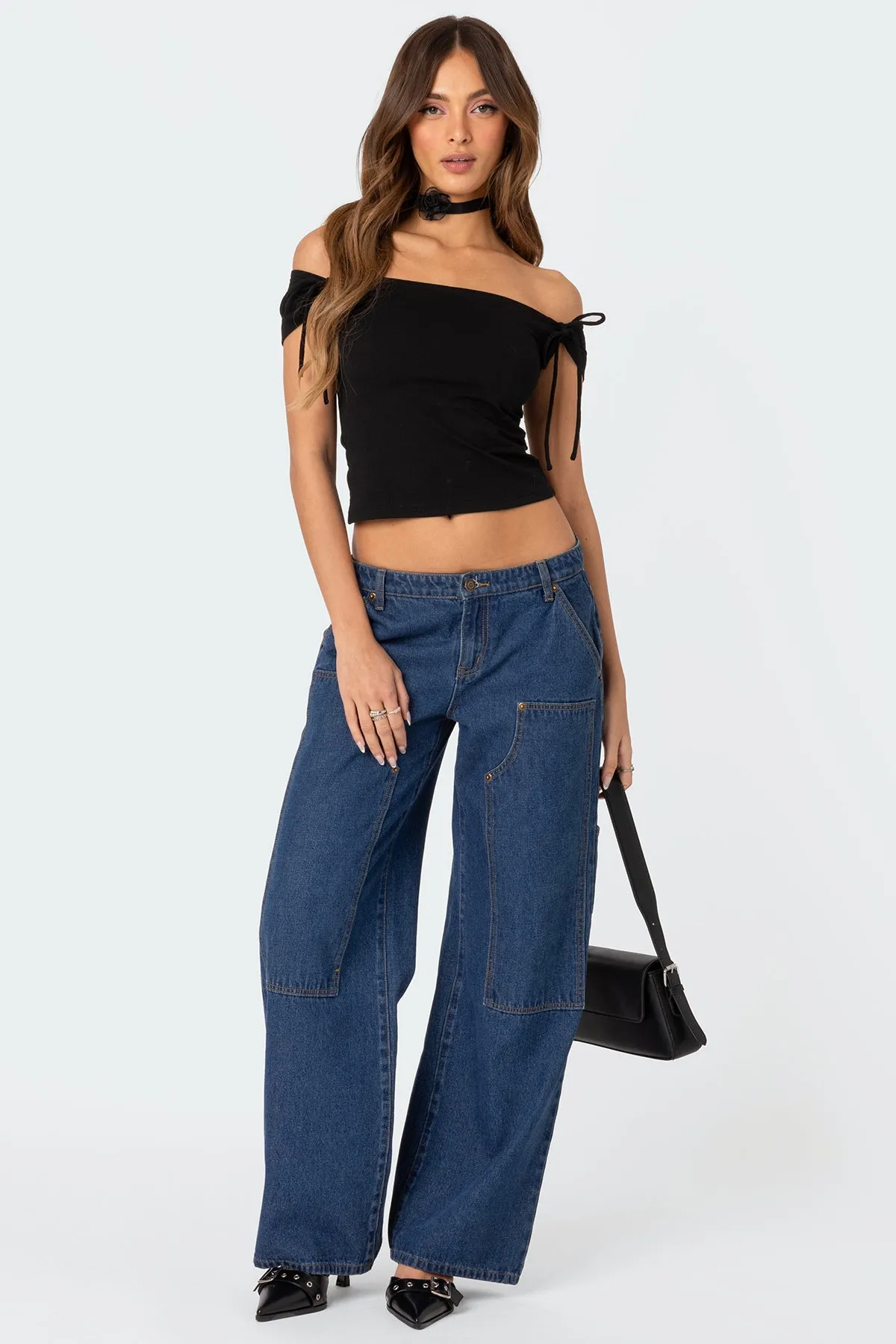 Jess Off Shoulder Top sold by Edikted product image thumbnail 2
