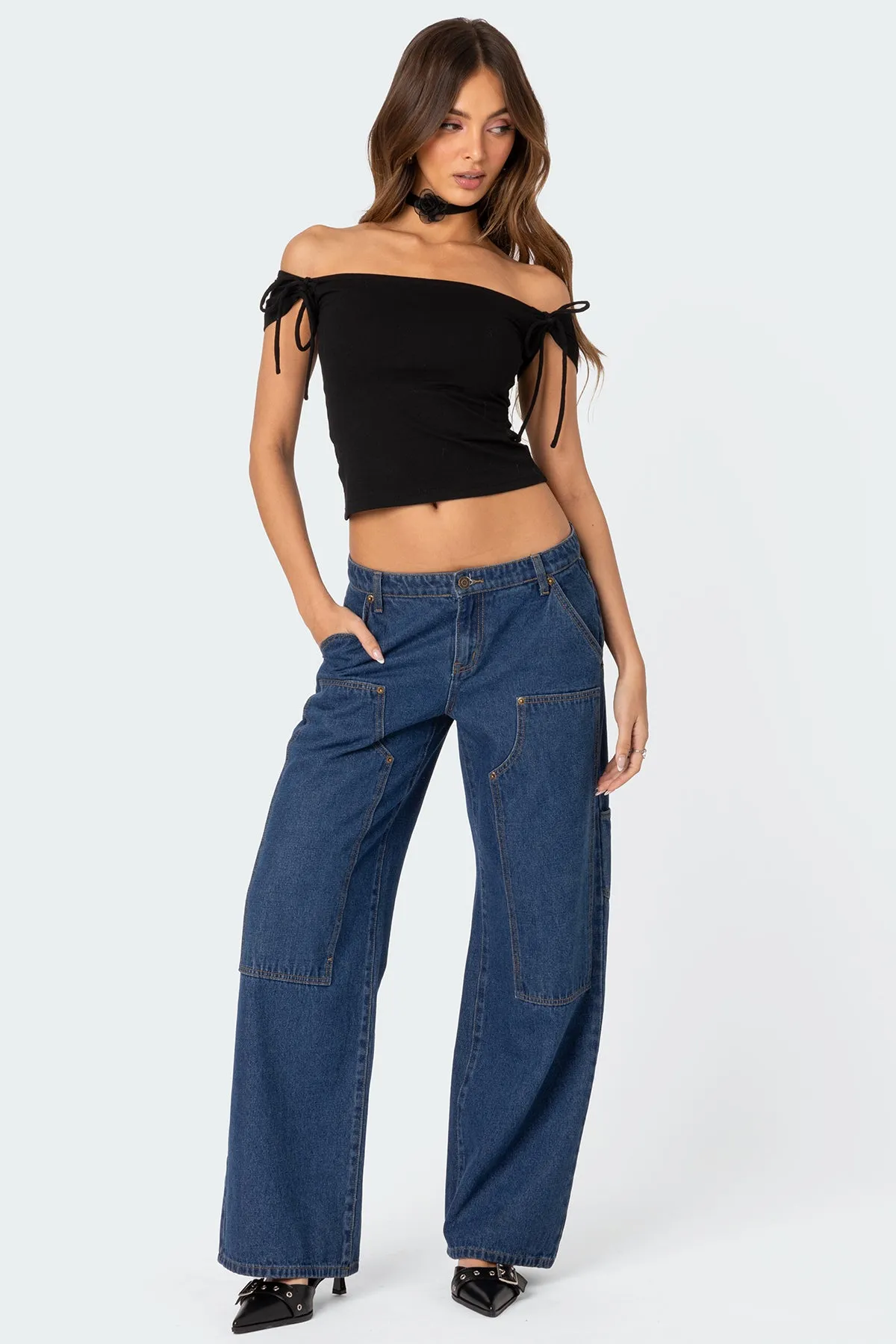 Jess Off Shoulder Top sold by Edikted product image thumbnail 5