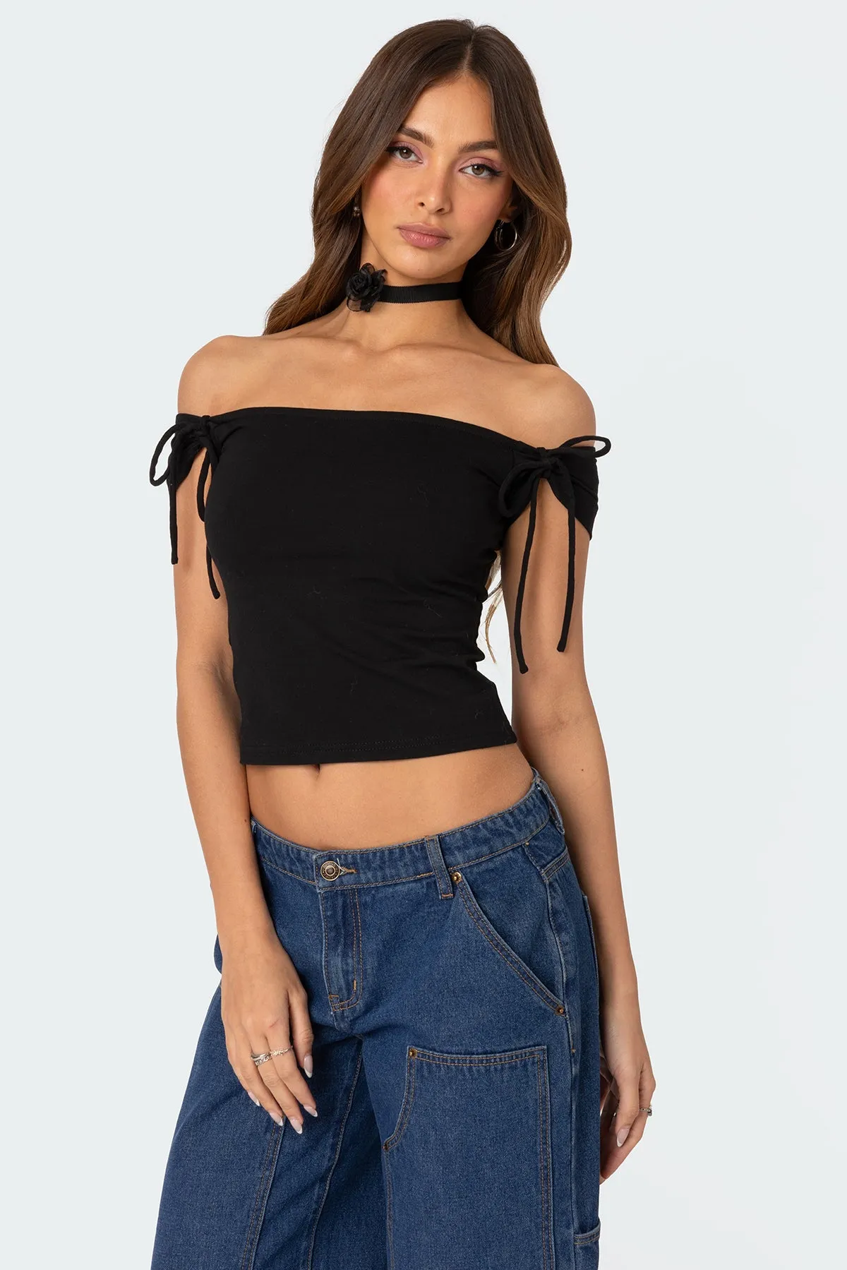 Jess Off Shoulder Top sold by Edikted product image thumbnail 3