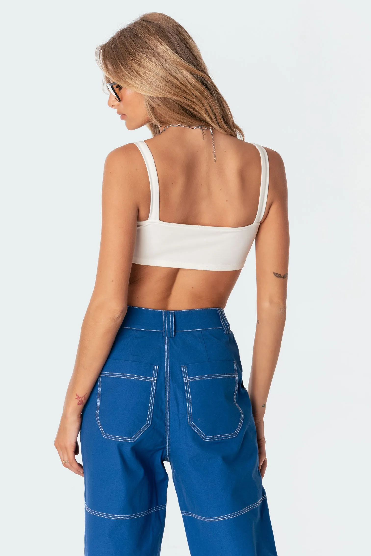 Valeria V Crop Top sold by Edikted product image thumbnail 5
