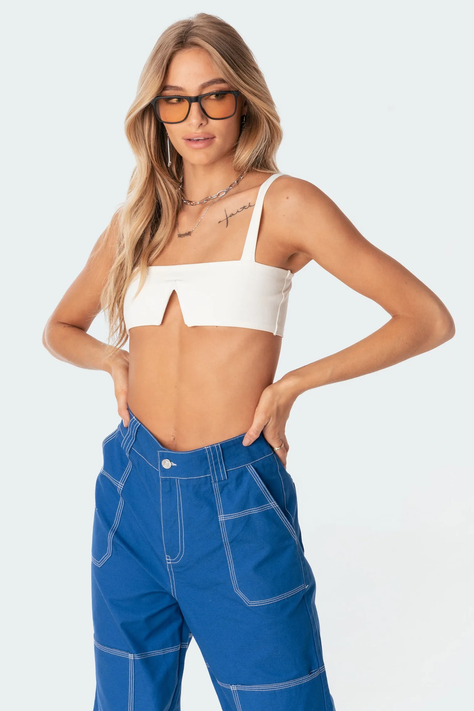 Valeria V Crop Top sold by Edikted product image thumbnail 3