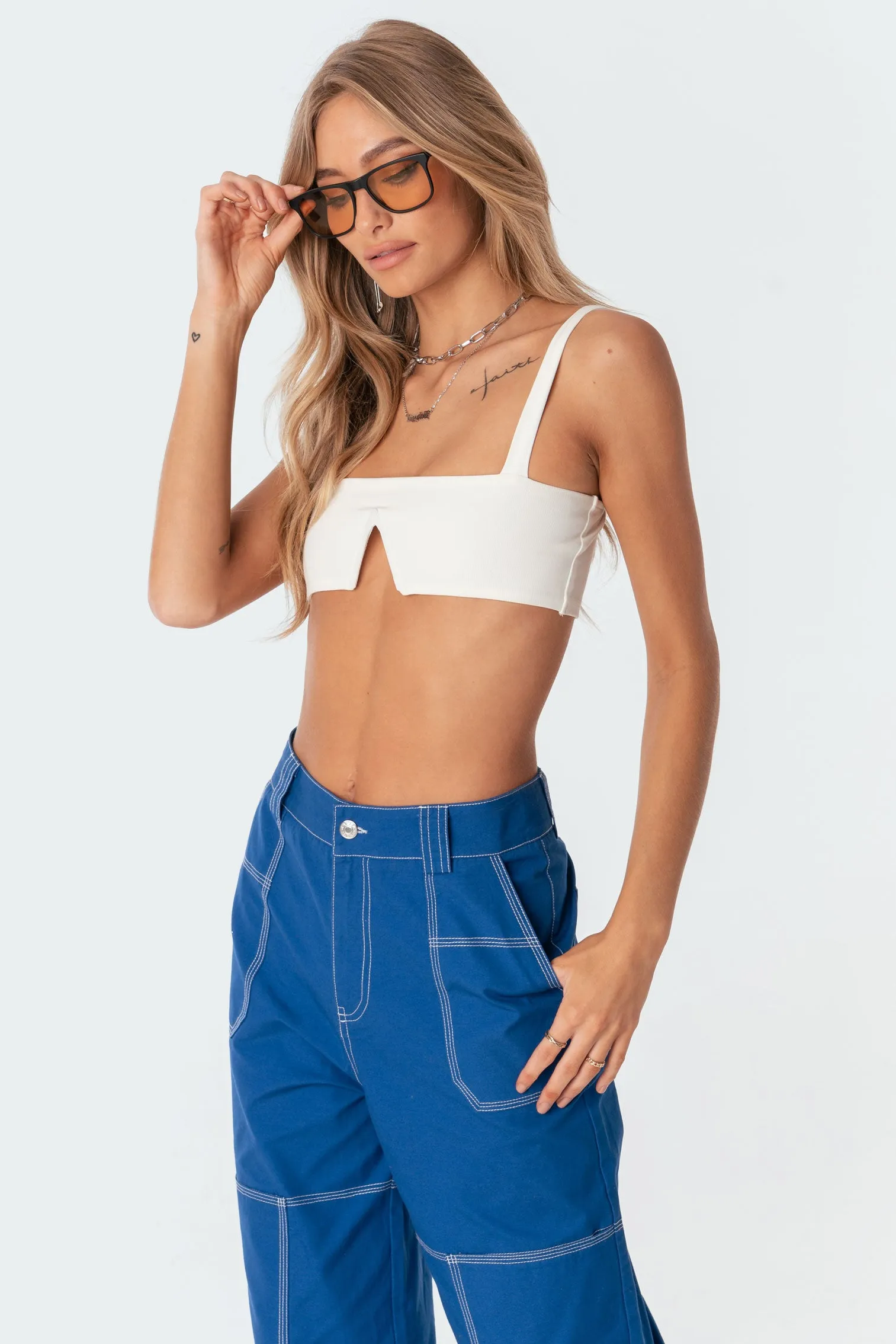 Valeria V Crop Top sold by Edikted product image thumbnail 4