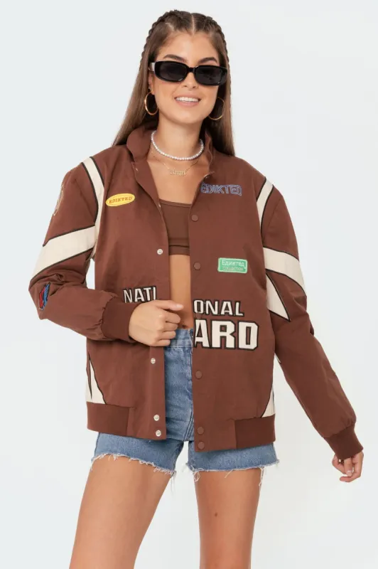 Baby Driver Oversized Jacket sold by Edikted