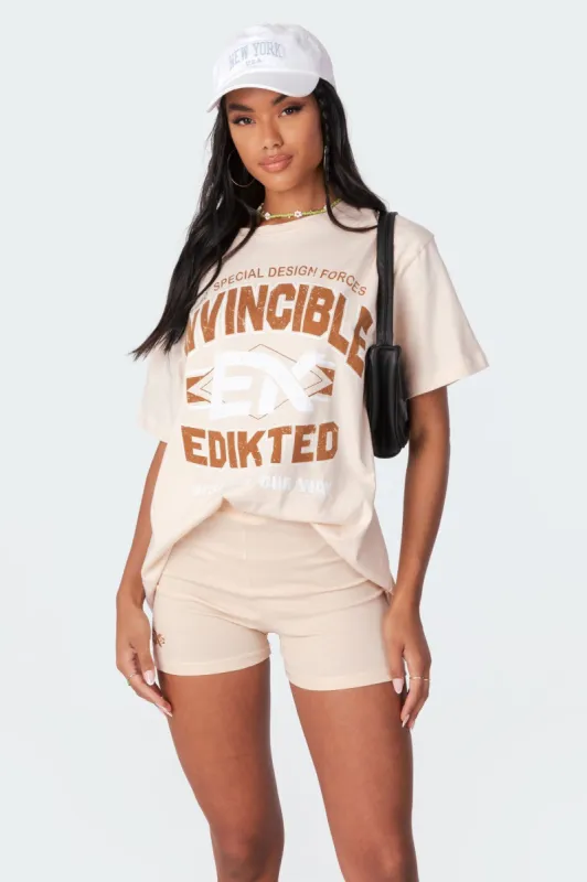 Track Star Oversized T-Shirt made by Edikted