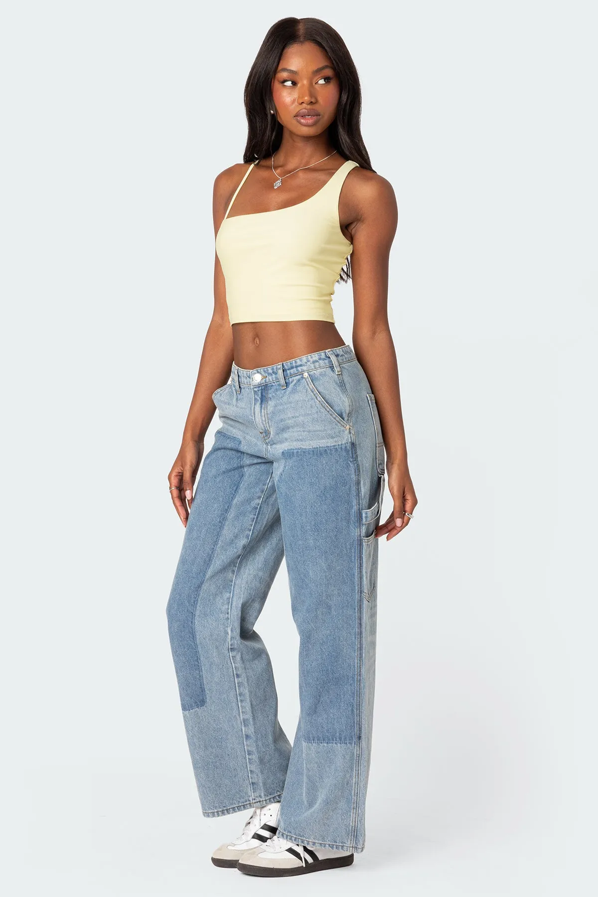 Reece Asymmetric Strap Crop Top sold by Edikted product image thumbnail 5