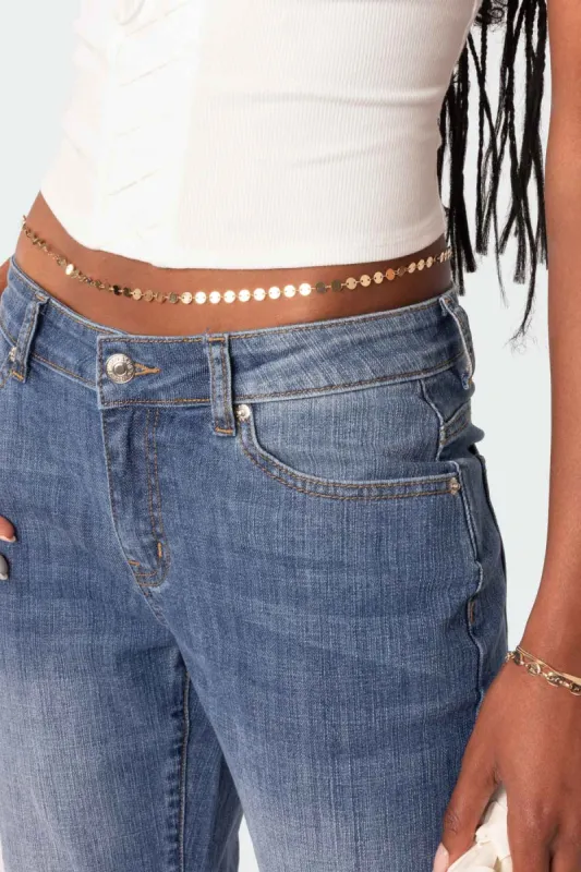 Something Sparkly Belly Chain sold by Edikted