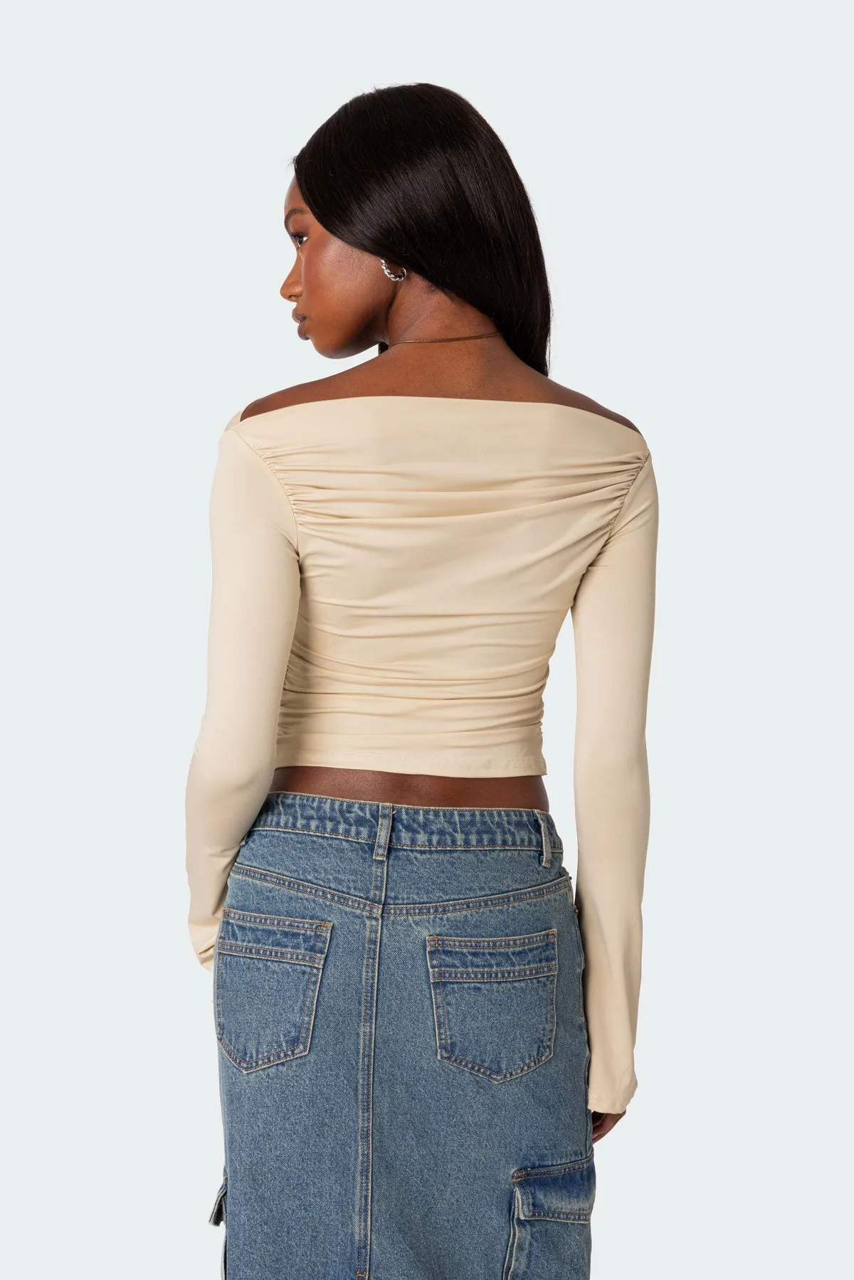 Dana Gathered Top sold by Edikted product image thumbnail 5