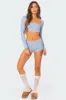 Grwm Waffle Micro Shorts sold by Edikted