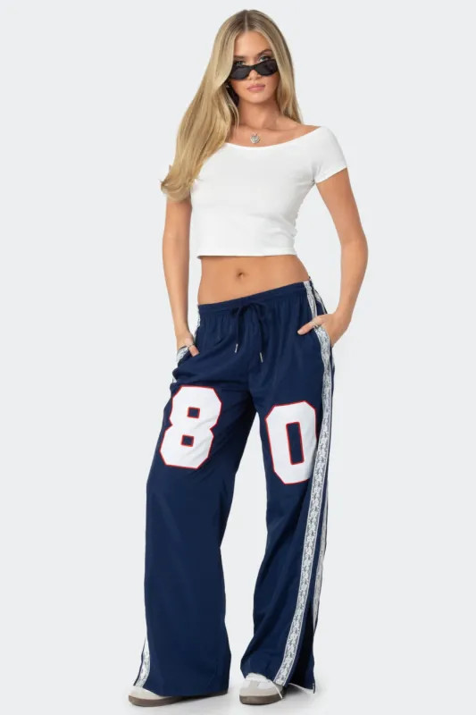 1980 Nylon Track Pants sold by Edikted