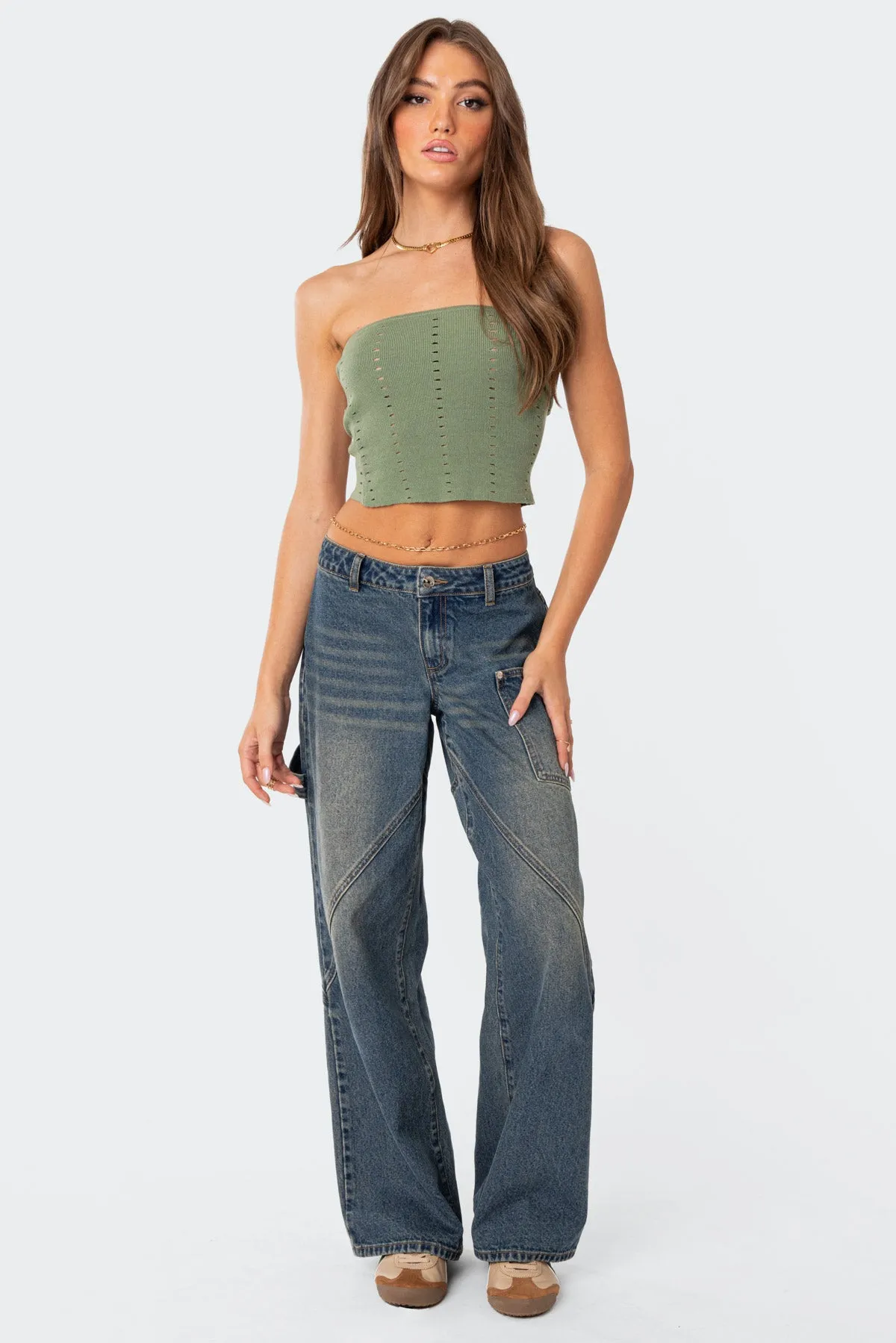 Reef Knit Tube Top sold by Edikted product image thumbnail 4