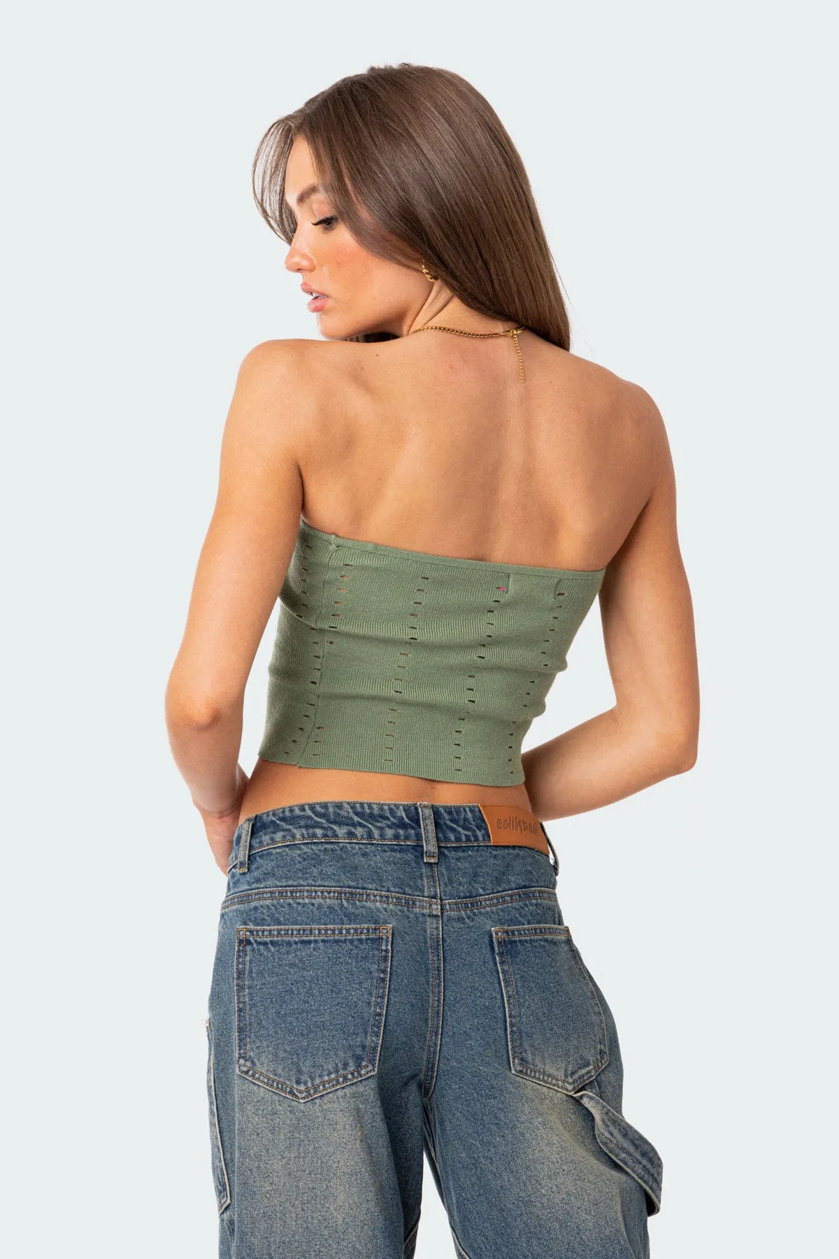 Reef Knit Tube Top sold by Edikted product image thumbnail 5