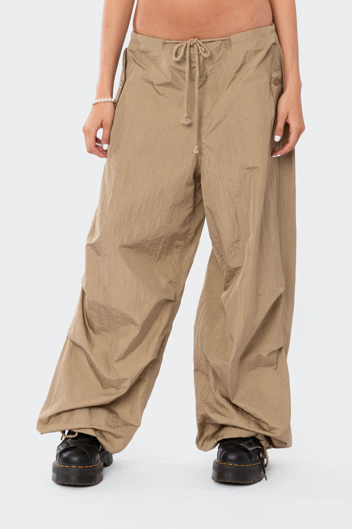 Rian Nylon Cargo Pants sold by Edikted product image thumbnail 2