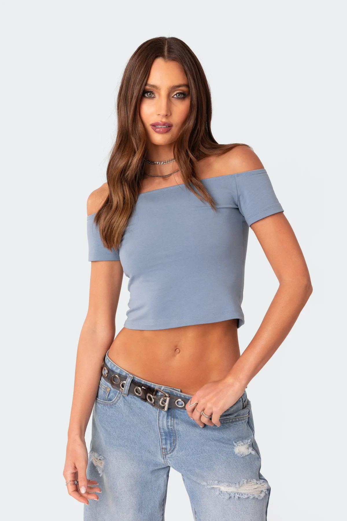 Trixie Off Shoulder Top sold by Edikted product image thumbnail 2