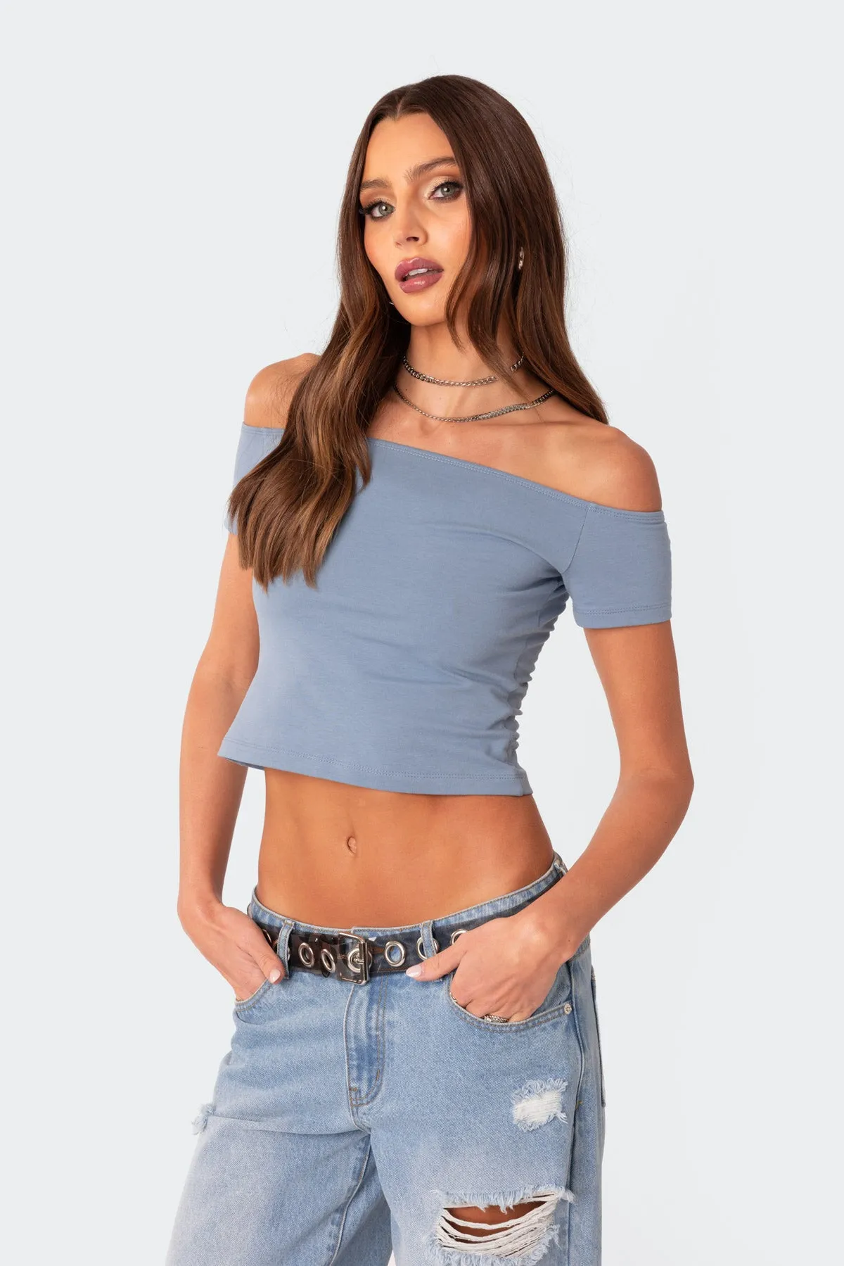Trixie Off Shoulder Top sold by Edikted product image thumbnail 3