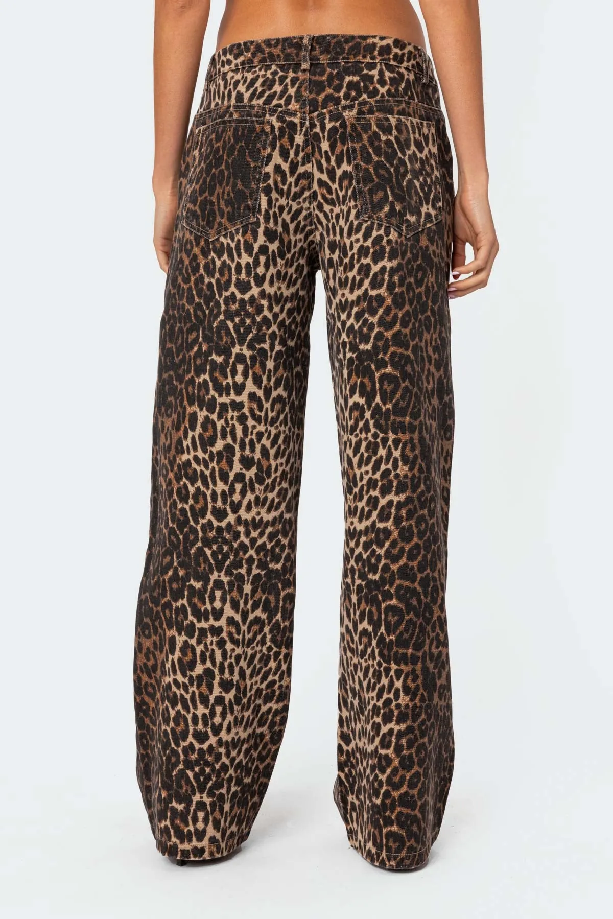 Leopard Printed Low Rise Jeans sold by Edikted product image thumbnail 5