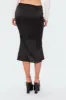 Low-Rise Satin Effect Midi Skirt sold by Edikted