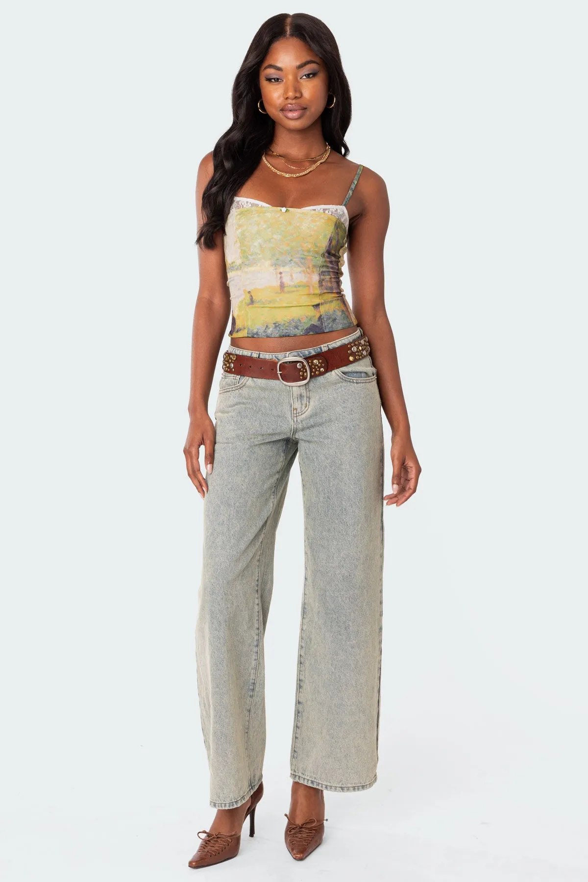 Picture Perfect Lace Bra Top sold by Edikted product image thumbnail 5