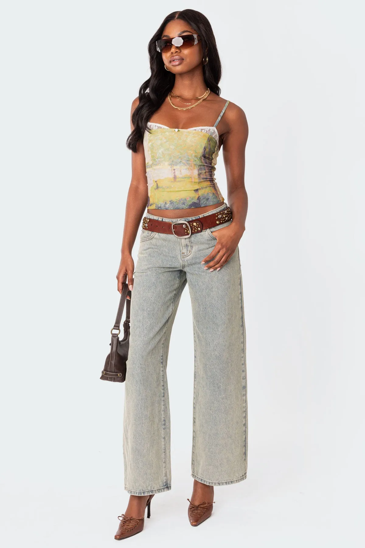 Picture Perfect Lace Bra Top sold by Edikted product image thumbnail 2