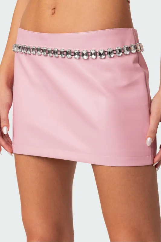 Ultra Bling Rhinestone Belt sold by Edikted