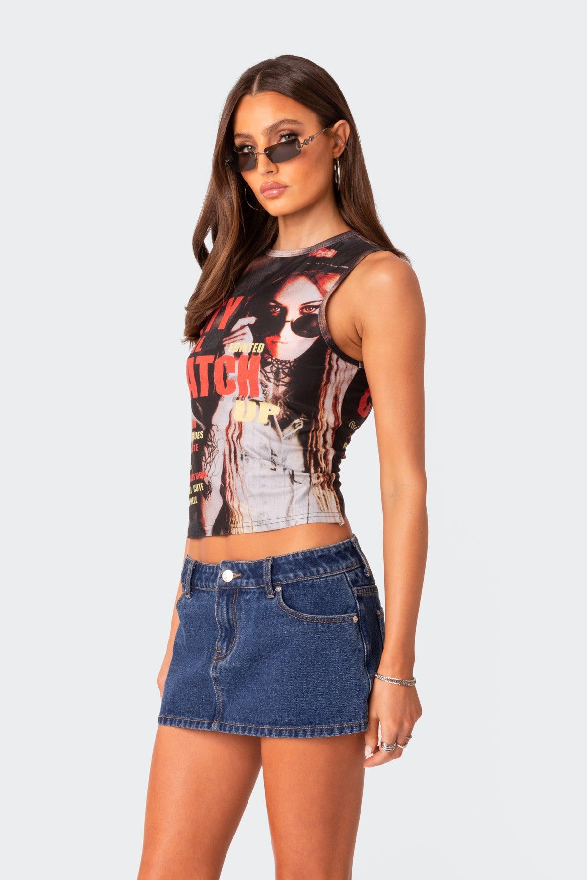 City Girl Tie Back Cut Out Top sold by Edikted product image thumbnail 3