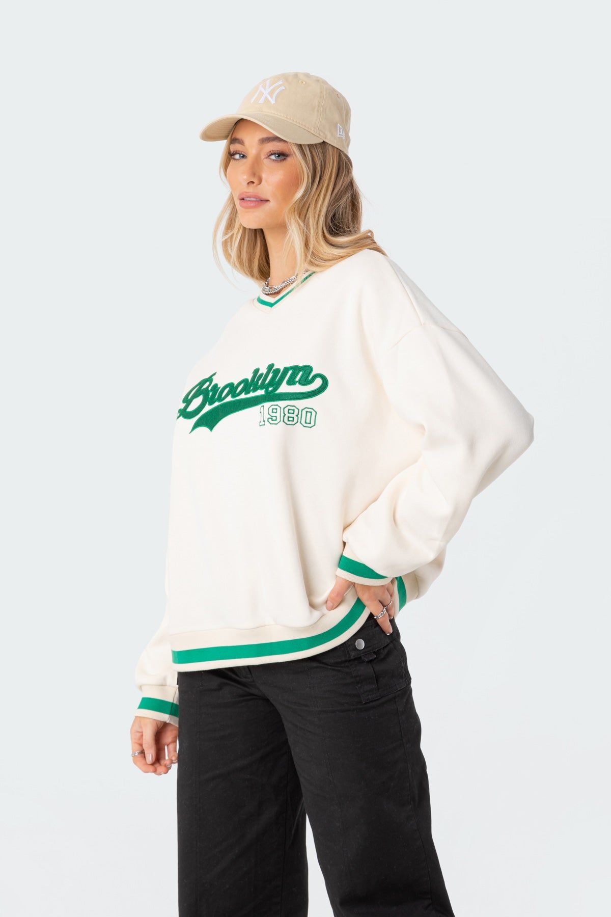 Babe Oversized Sweatshirt sold by Edikted product image thumbnail 3