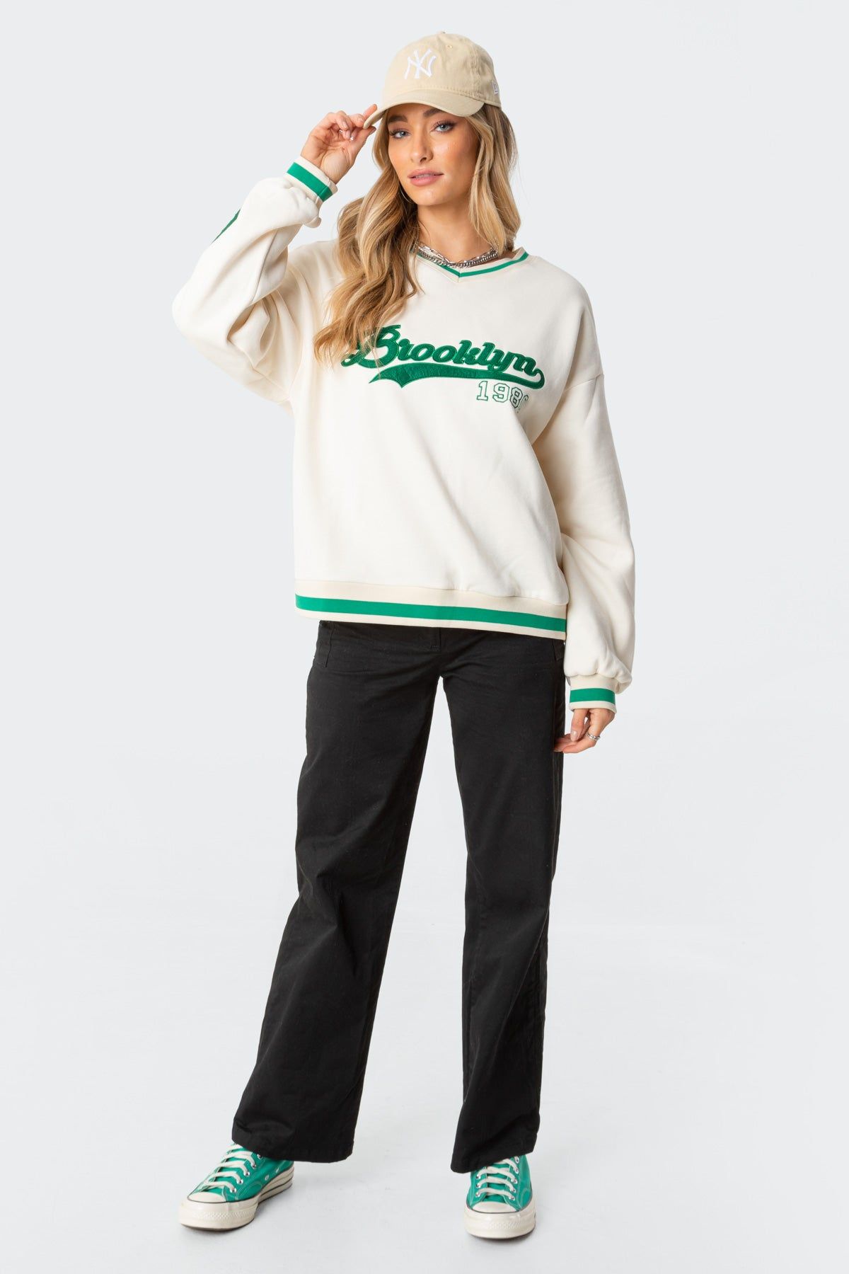 Babe Oversized Sweatshirt sold by Edikted product image thumbnail 2
