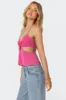 Duo Cutout Mesh Halter Top sold by Edikted