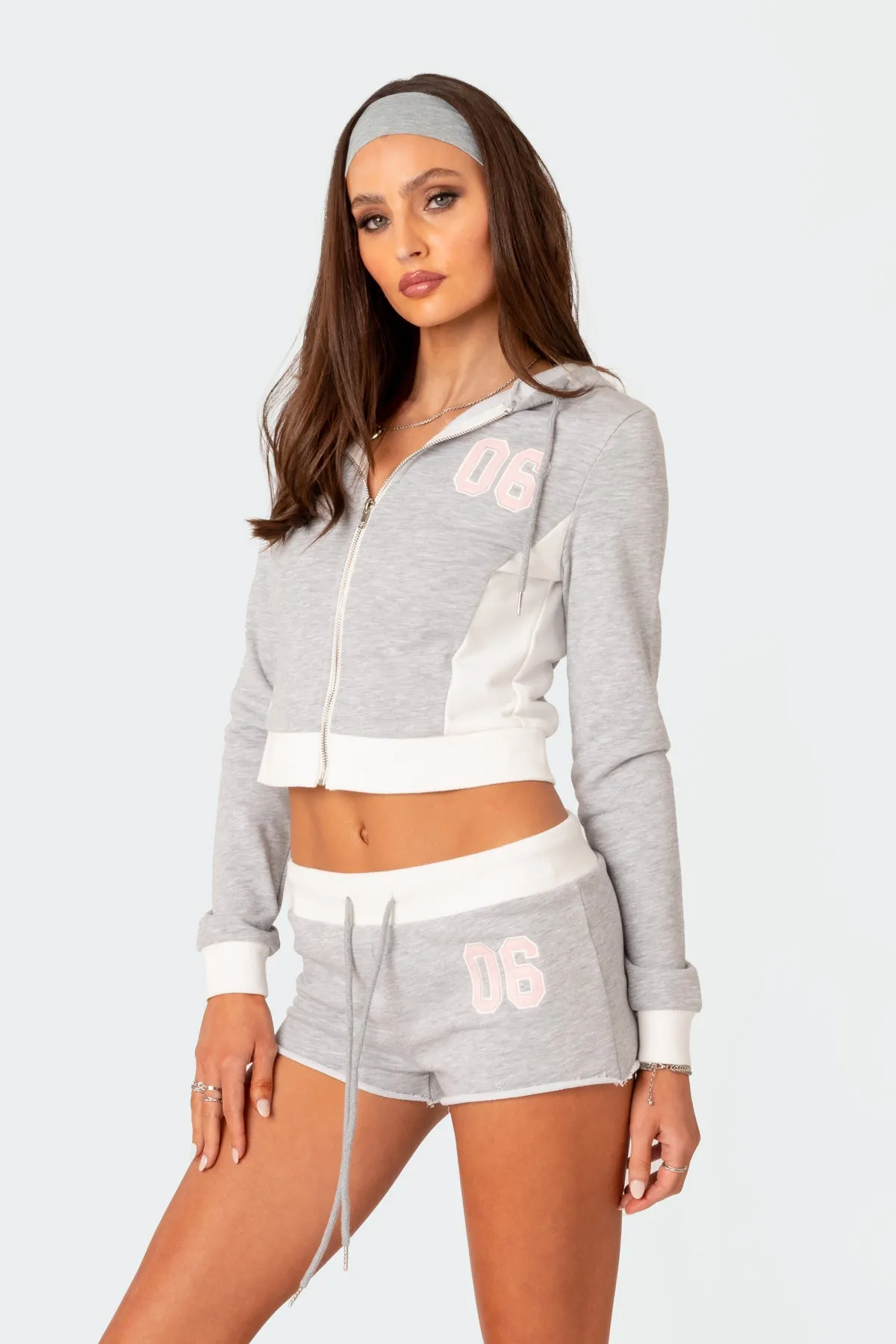 Pat Zip Up Hoodie sold by Edikted product image thumbnail 2