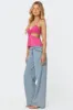 Duo Cutout Mesh Halter Top sold by Edikted