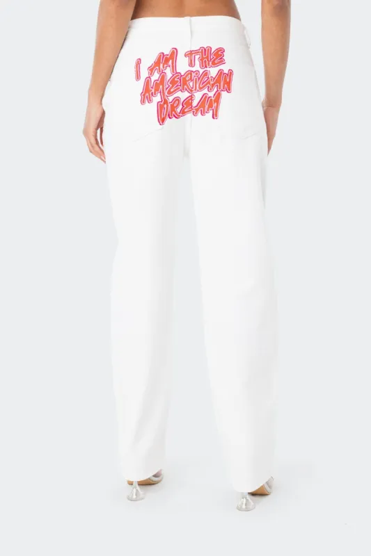 Dreamy Boyfriend Jeans sold by Edikted