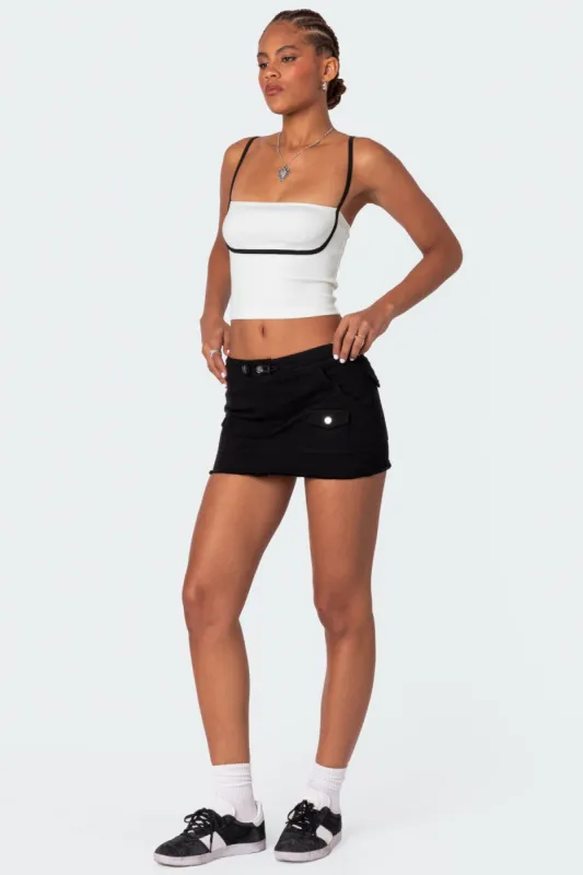 Marianne Cargo Mini Skirt sold by Edikted