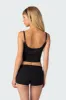 Don Tie Front Knit Tank Top sold by Edikted