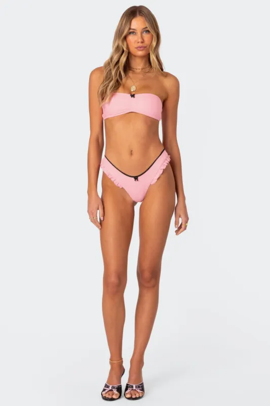 Maggie Ruffled Bikini Bottom sold by Edikted