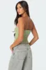 Elsie Knitted Tie Tube Top sold by Edikted