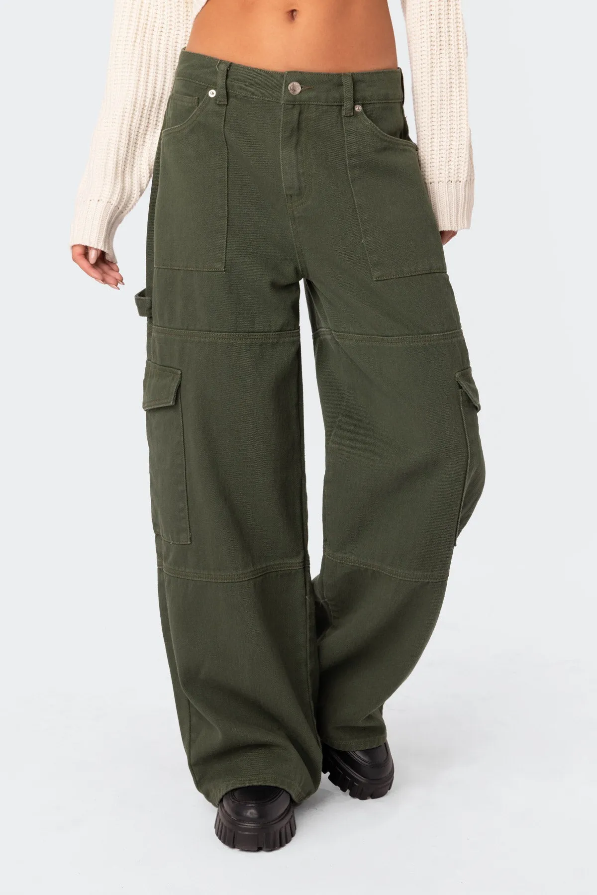Ember Denim Cargo Pants sold by Edikted product image thumbnail 2