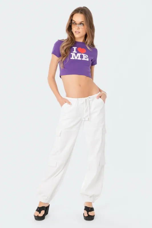 Denver Relaxed Cargo Pants sold by Edikted