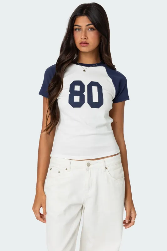 80'S Raglan T Shirt sold by Edikted