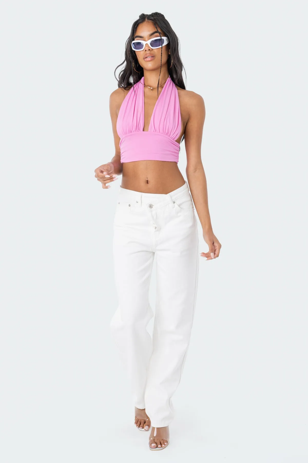 Bau Halter Top sold by Edikted