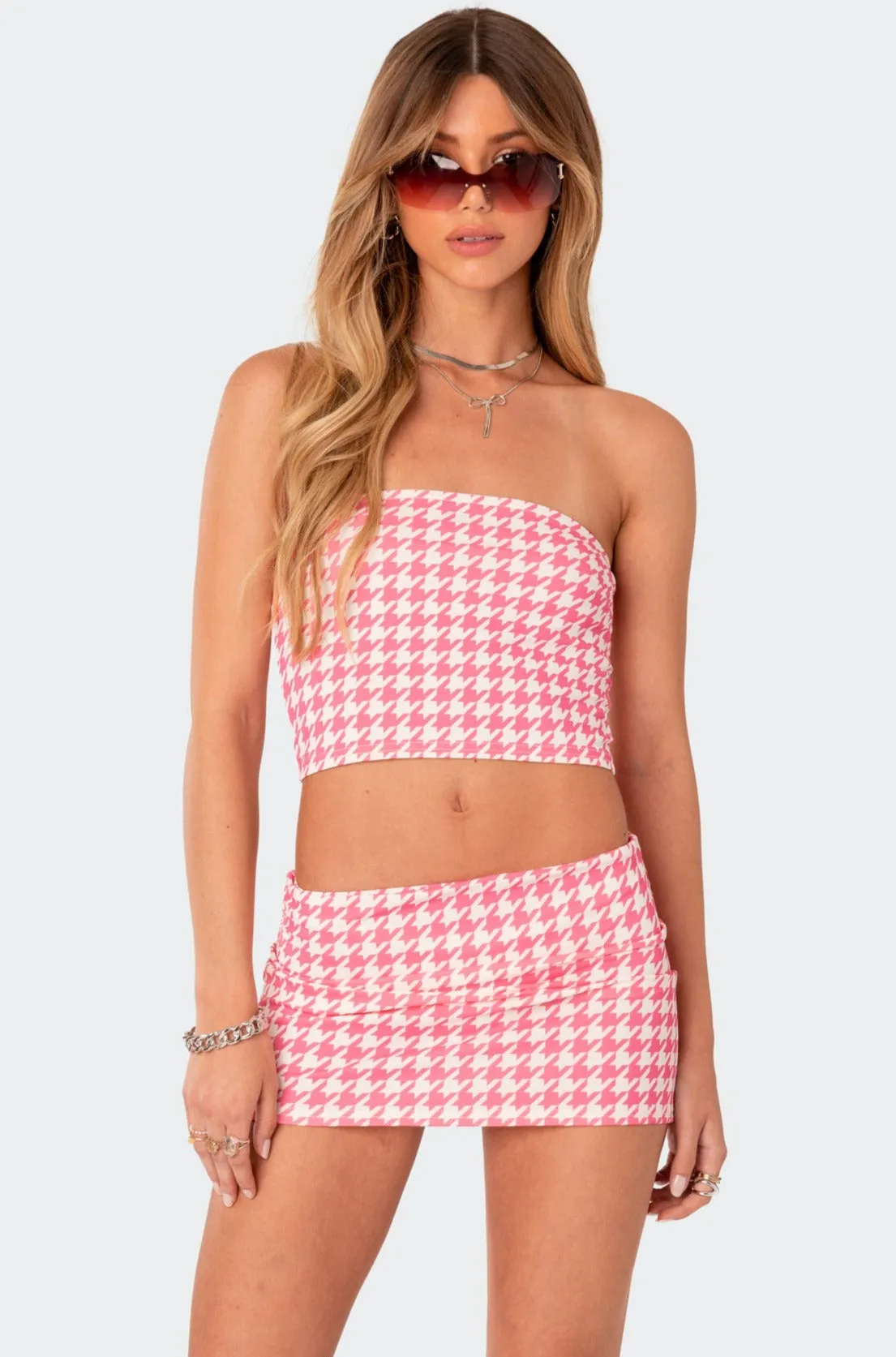 Pepita Tube Top sold by Edikted