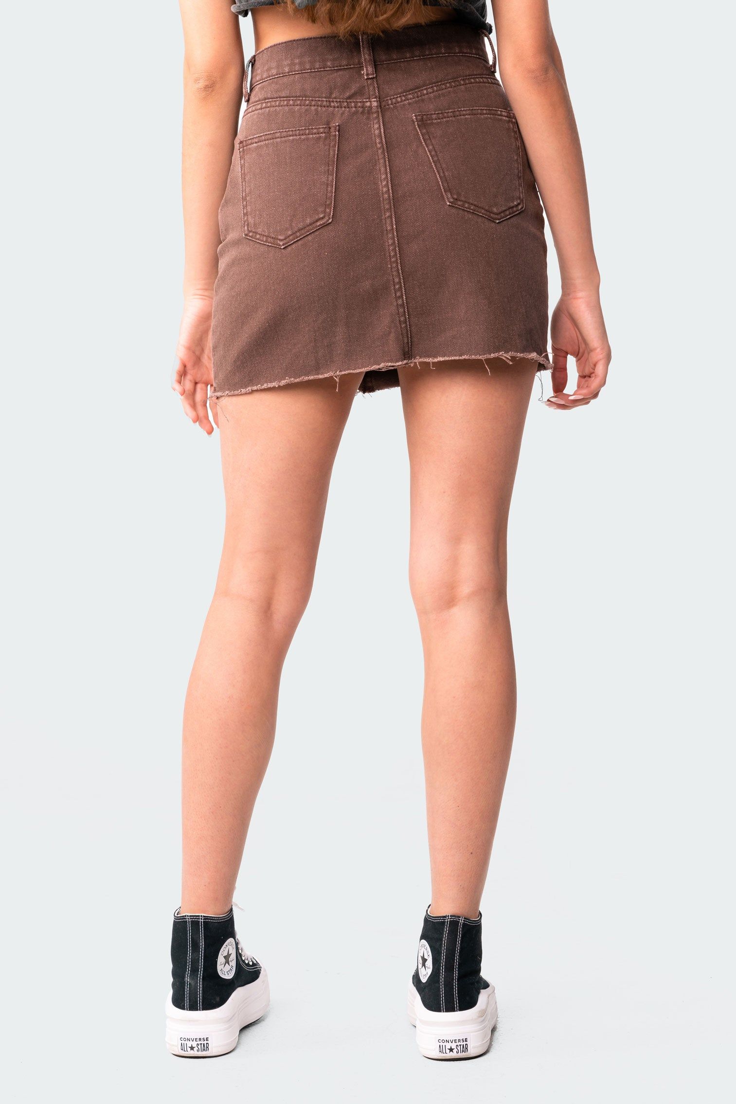 Penelope Denim Mini Skirt sold by Edikted product image thumbnail 5