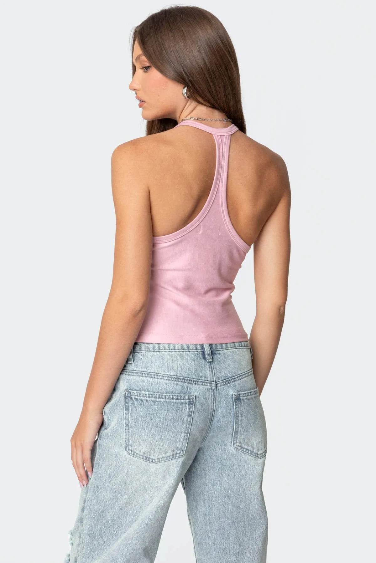 Racer Back Halter Top sold by Edikted product image thumbnail 5