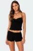 Carla Ruched Tank Top sold by Edikted