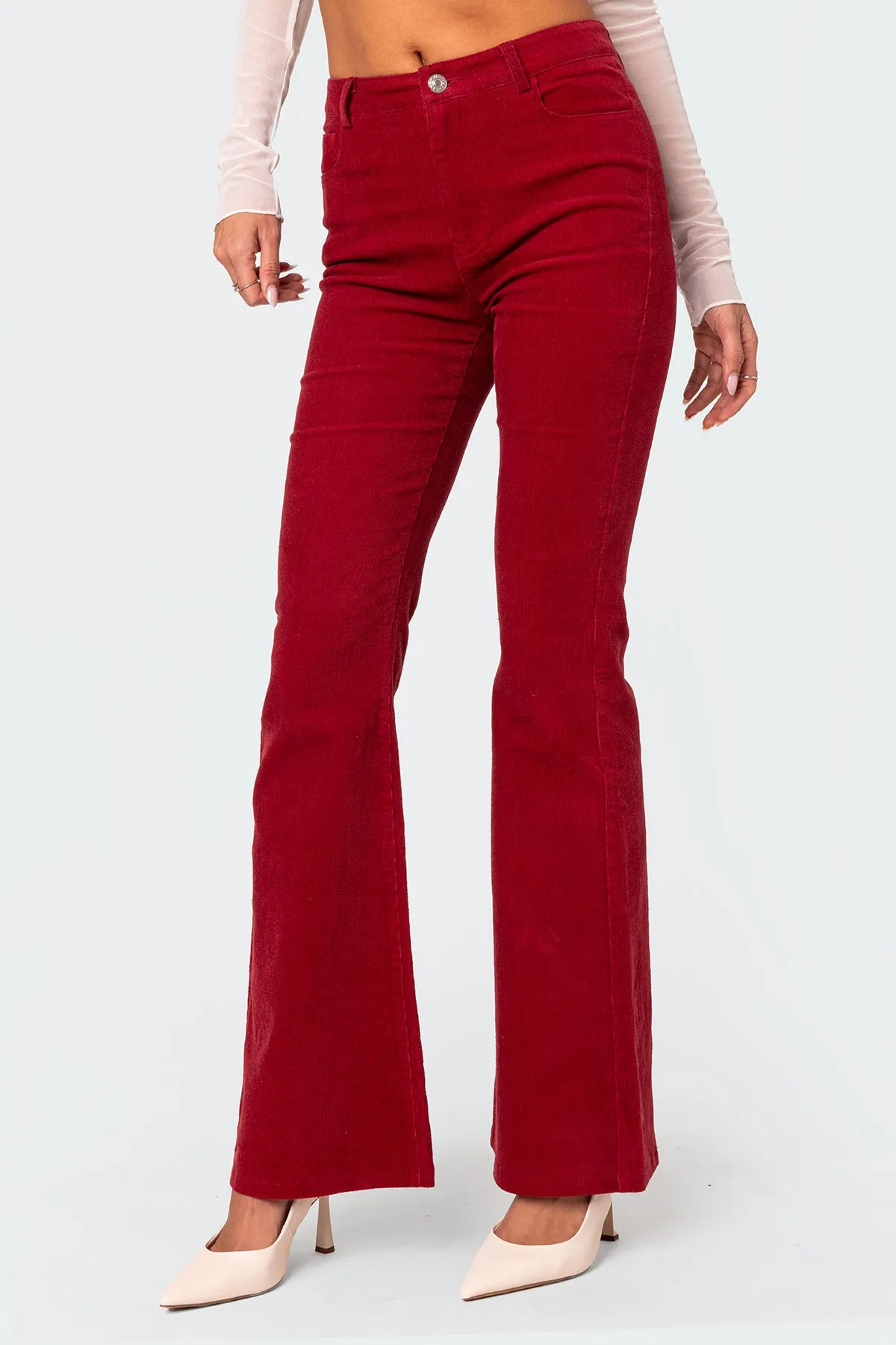 Tony Corduroy Flared Pants sold by Edikted product image thumbnail 3